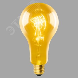 Лампа накаливания декоративная ЛОН 60 вт 300 Лм Е27 Vintage IL-V-A95-60/GOLDEN/E27 SW01 - UNIEL