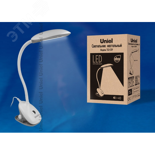 Светильник настольный TLD-529                     Grey-White LED 400Lm 4500K - фото 2