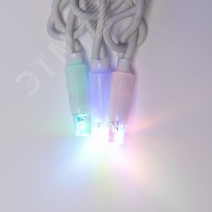 Гирлянда Занавес светодиодный с эффектом мерцания 3х2 м Соединяемый 240 светодиодов разноцветный свет белый провод ULD-C2030-240/TWK MULTI IP67 3