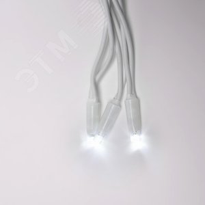 ULD-C2030-240/SWK WHITE IP67 Занавес светодиодный со статическим свечением, 3х2м. Соединяемый. 240 светодиодов. Белый свет. Провод белый. TM Uniel. (UL-00001361) - фото 3