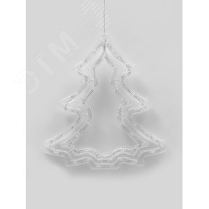ULD-H3543-070/STA WHITE IP20 XMAS TREE Фигура светодиодная Ёлочка, 35х43 см. Подвесная. 70 светодиодов. Белый свет. Провод прозрачный. TM Uniel. (UL-00001405) 3