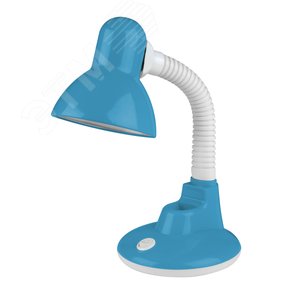 Светильник настольный. Цоколь Е27. Механический выключатель. Синий