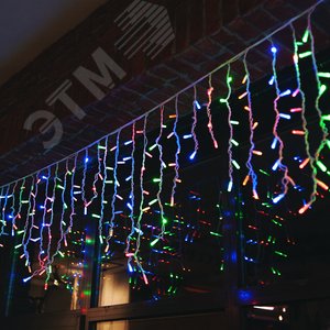 Бахрома светодиодная с эффектом мерцания 3 м соединяемая 200 светодиодов разноцветный свет белый провод ULD-B3010-200/TWK MULTI IP67 5