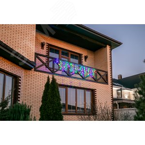 Бахрома светодиодная с эффектом мерцания 3 м соединяемая 200 светодиодов разноцветный свет белый провод ULD-B3010-200/TWK MULTI IP67 6