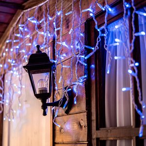 Бахрома светодиодная со статическим свечением 3м соединяемая 200 светодиодов синий свет белый провод ULD-B3010-200/SWK BLUE IP67 5