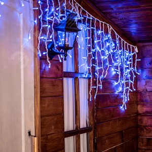 Бахрома светодиодная со статическим свечением 3м соединяемая 200 светодиодов синий свет белый провод ULD-B3010-200/SWK BLUE IP67 6