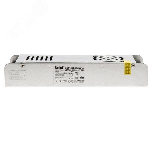 Блок питания 360Вт 24В Металлический корпус UET-VAS-360B20 24V IP20 - фото 3