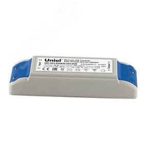 UET-VPJ-036B20 24V IP20 Блок питания с защитой от короткого замыкания и перегрузок, 36 Вт. Пластиковый корпус. TM Uniel (UETVPJ036B20) - UNIEL