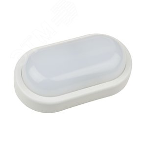 ULW-Q212 12W/DW SENSOR IP54 WHITE Светильник светодиодный влагозащищенный, с датчиком движения. Овал. Белый свет (6500K). 960Лм. 200Х97мм. Корпус белый. ТМ Volpe (ULW-Q212-2030) - фото 2