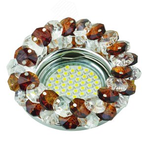DLS-F130 GU5.3 CHROME/BROWN - UNIEL
