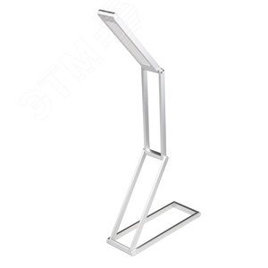 TLD-556 Silver/LED/105Lm/6500K Светильник настольный «трансформер», 3W. Встроенный аккумулятор 1000mAh. Механический выключатель. Серебристый. ТМ Uniel (TLD-556-0001) - UNIEL