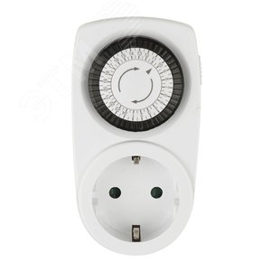 Таймер механический с розеткой 220В 12/24ч 3500Вт UST-M10 WHITE - UNIEL