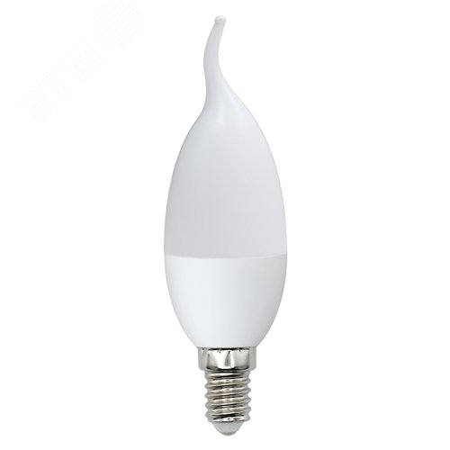 Лампа светодиодная LED-CW37-9W/NW/E14/FR/NR Форма свеча на ветру, матовая, Norma, белый свет (4000K), картон, ТМ Volpe - фото 2