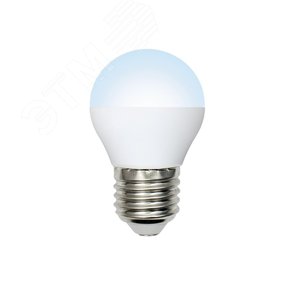 Лампа светодиодная LED-G45-7W/NW/E27/FR/NR форма шар, матовая, Norma, 4000 K 2