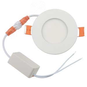 ULM-Q263 3W/NW IP20 WHITE 1 POLYBAG Светильник светодиодный встраиваемый. Белый свет(4000K). Корпус белый. Металл. Упаковка - полиэтилен. ТМ Volpe. (ULM-Q263-0120) - UNIEL