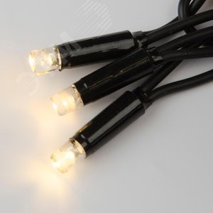 Занавес светодиодный с  эффектом мерцания 3х2м ULD-C2030-240/TBK WARM WHITE IP67 Соединяемый 240 светодиодов Теплый белый свет Провод черный TM (UL-00003938) 3