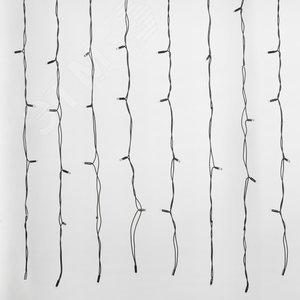 Занавес светодиодный с эффектом мерцания 3х2м ULD-C2030-240/TBK WHITE IP67 Соединяемый 240 светодиодов Белый свет Провод черный TM Uniel (UL-00003939)