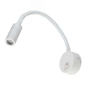 Светильник светодиодный настенный гибкий для интерьерного освещения ULT-F21-3W/4000K IP20 WHITE 85-265В белый свет (4000К) белый 200 лм