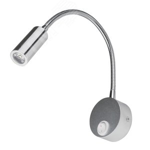 Светильник светодиодный ULT-F21-3W/4000K IP20 SILVER настенный гибкий для интерьерного освещения. 85-265В. Белый свет (4000К). Серебряный - UNIEL