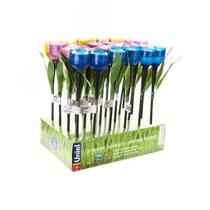 Светильник светодиодный садовый на солнечной батарее СОЛАР USL-C-651/PT305 TULIP SET 24 - UNIEL