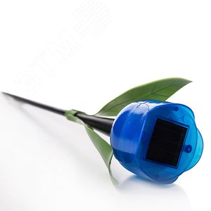 Светильник светодиодный садовый на солнечной батарее СОЛАР USL-C-454/PT305 BLUE TULIP - фото 2
