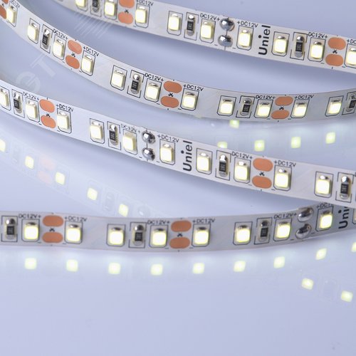 Лента светодиодная гибкая на самоклеящейся основе.ULS-M13-2835-120LED/m-8mm-IP20-DC12V-9,6W/m-5M-6500K PROFI Катушка 5 м. в герметичной упаковке. Дневной свет (6500K) - фото 2