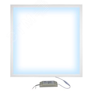 ULP-6060-36W/6500K/HM EFFECTIVE WHITE Панель LED встр, с креплением, 595х595х8мм, 3600Лм, 6500K, белый, с б/п | UL-00004679 | Uniel