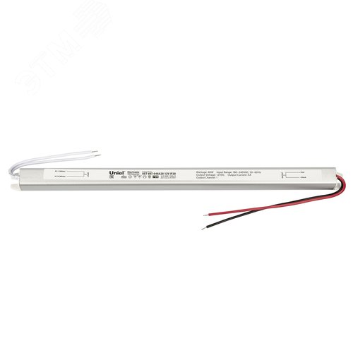 Блок питания ультратонкий 48Вт 12В Металлический корпус UET-VAT-048A20 12V IP20 3