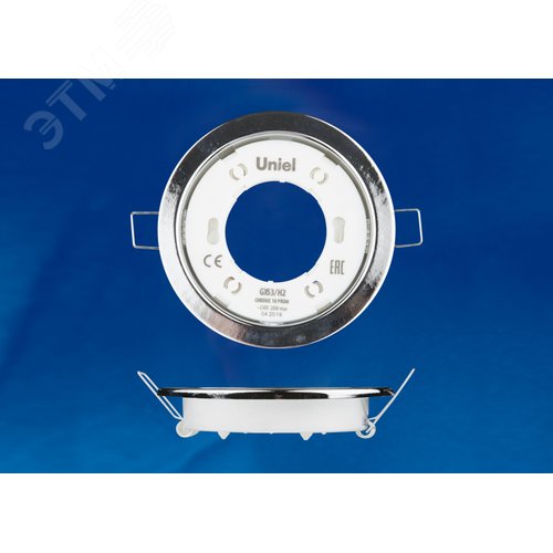 Светильник ультркий встраиваемый GX53/H2 CHROME 10 PROM в составе набора из 10 шт. корпус хром - фото 2
