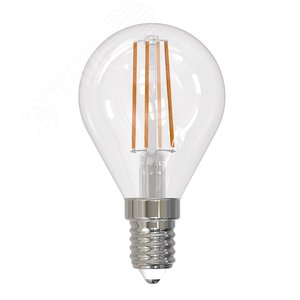 Лампа светодиодная Форма шар прозрачная Sky (4000К) LED-G45-9W/4000K/E14/CL PLS02WH