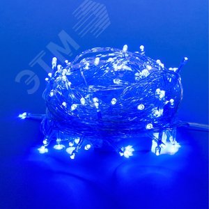 Гирлянда светодиодная с контроллером, 15м. 100 светодиодов. ULD-S1500-100/DTA BLUE IP20 Синий свет. Провод прозрачный. ТМ Uniel - фото 2