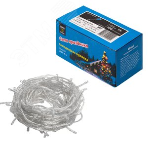 Гирлянда светодиодная с контроллером, 15м. 100 светодиодов. ULD-S1500-100/DTA BLUE IP20 Синий свет. Провод прозрачный. ТМ Uniel - фото 5
