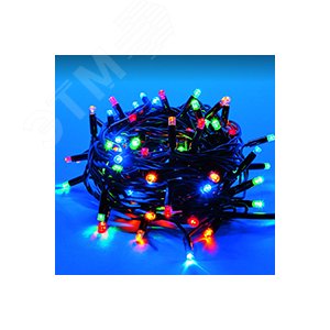 Гирлянда светодиодная с контроллером 10 м 120 светодиодов разноцветный свет, черный провод ULD-S1000-120/DBA MULTI IP67 3