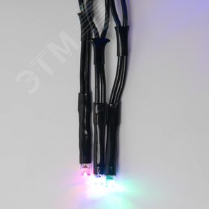ULD-S0300-200/DGA MULTI IP20 FIRECRACKER  Гирлянда светодиодная с контроллером Фейерверк 3м 200 светодиодов Разноцветный свет Провод зеленый ТМ Uniel (UL-00005475) - UNIEL