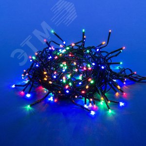 ULD-S0300-200/DGA MULTI IP20 FIRECRACKER  Гирлянда светодиодная с контроллером Фейерверк 3м 200 светодиодов Разноцветный свет Провод зеленый ТМ Uniel (UL-00005475) - фото 7