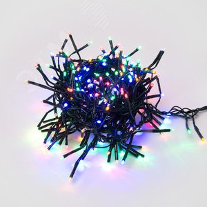 ULD-S0300-200/DGA MULTI IP20 FIRECRACKER  Гирлянда светодиодная с контроллером Фейерверк 3м 200 светодиодов Разноцветный свет Провод зеленый ТМ Uniel (UL-00005475) - фото 6