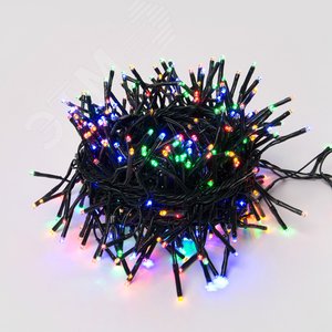 ULD-S0600-400/DGA MULTI IP20 FIRECRACKER Гирлянда LED с контр. «Фейерверк», 6м. 400 диодов. мультиколор. провод зеленый. | UL-00005478 | Uniel - фото 2