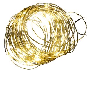Гирлянда электрическая на батар, LED, белый, 10м, 100 ламп (UL-00005482) - UNIEL