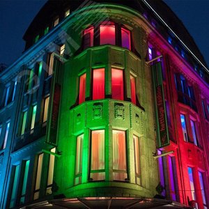 Прожектор светодиодный. Зеленый свет. Корпус черный. ULF-Q513 30W/GREEN IP65 220-240В BLACK  TM Volpe. (UL-00005815) 3