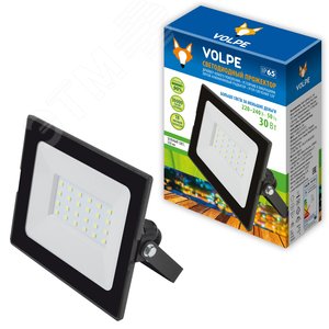 Прожектор светодиодный. Зеленый свет. Корпус черный. ULF-Q513 30W/GREEN IP65 220-240В BLACK  TM Volpe. (UL-00005815) 2