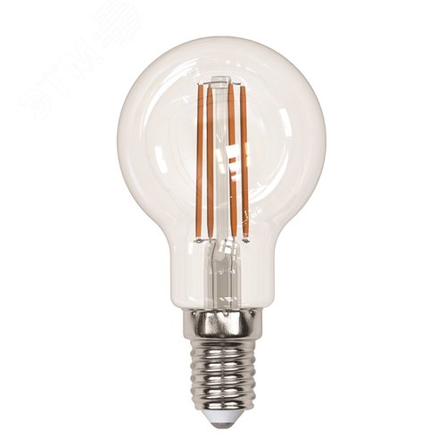 Лампа светодиодная LED-G45-13W/4000K/E14/CL PLS02WH . Форма шар, прозрачная, Sky. (4000К). Картон 3