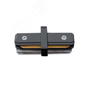 Соединитель UBX-Q122 G11 BLACK 1 POLYBAG для 2-х шинопроводов типа G, прямой внутренний. Однофазный. Черный. ТМ Volpe - UNIEL