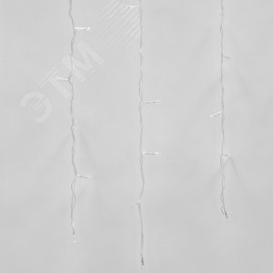 ULD-C1510-160/DTA WARM WHITE IP20  Занавес светодиодный с контроллером, 1,5х1м. 160 светодиодов. Теплый белый свет. Провод прозрачный. TM Uniel. (UL-00006422) - UNIEL