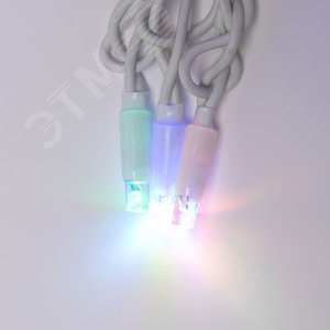 ULD-S1000-120/SWK MULTI IP67 Гирлянда светодиодная со статическим свечением, 10м. Соединяемая.120 светодиодов. Разноцветный свет. Провод белый. ТМ Uniel (UL-00007202) - фото 3