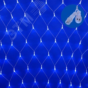 ULD-N1515-96/STK WHITE IP44 Сетка светодиодная со статическим свечением 15х15м Соединяемая 96 светодиодов Белый свет Провод прозрачный TM Uniel (UL-00007220) - фото 2