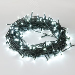 Гирлянда светодиодная, 20 м 200 светодиодов ULD-S2000-200/DGA WHITE IP20 зеленый провод - фото 2