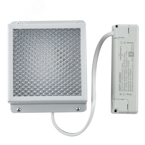 Светильник светодиодный потолочный встраиваемый ДПО ULP-1010 7W/4000К IP40 GRILYATO WHITE, белый свет (4000K), 788Лм, для ячеек 100x100мм, корпус белый, в комплекте с и/п, ТМ - UNIEL
