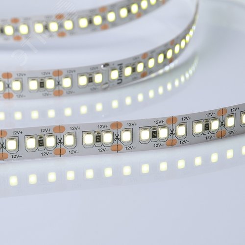 Лента светодиодная гибкая на самоклеящейся основе 17Вт/м 12В 6500K IP20 180LED/м катушка 5м. в герметичной упаковке - фото 2