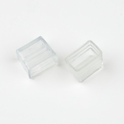 Зажим изолирующий UCW-N01 CLEAR 025 POLYBAG заглушка для светодиодных лент ULS-N01 NEON 12В, 6x12мм, прозрачный цвет, 1 уп - 25 шт - фото 2