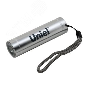 S-LD043-B Silver Фонарь "New Classic", алюм. корпус, 1 Watt Led, упаковка – блистер, 3ХAAA н/к, цвет – серебро | UL-00000191 | Uniel - UNIEL